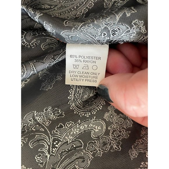 Vicci Uomo‎ Men's Gray Checkered 3-Button Notch Lapel Suit Vest Medium - Picture 6 of 6